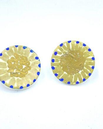 Golden Margarita handmade earrings