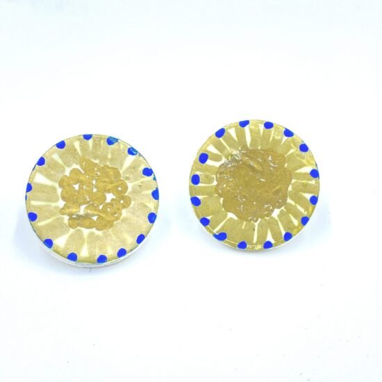 Golden Margarita handmade earrings