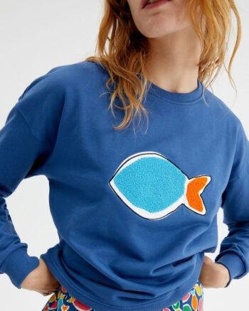 Fish print sweatshirt Compania Fantastica