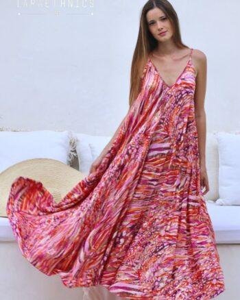 LONG DRESS CALYPSO DESERT PINK