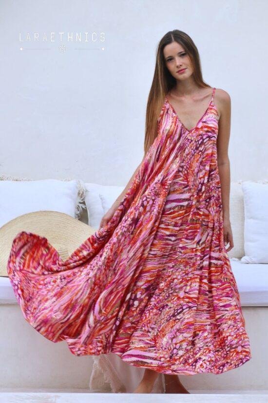 LONG DRESS CALYPSO DESERT PINK