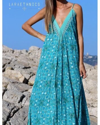 Long Dress Victoria Turquoise