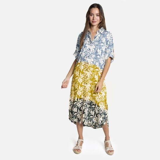 Shirt Dress Floral Print