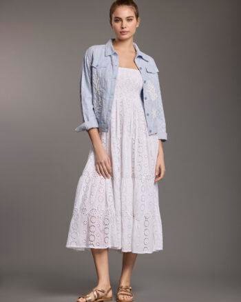 Light Cotton Embroidered Jacket