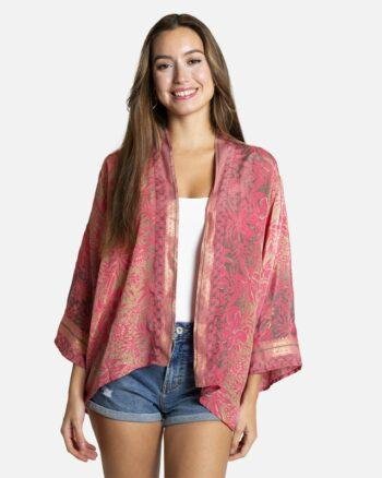 Pink Short Kimono