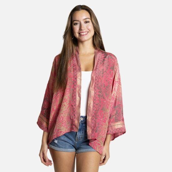 Pink Short Kimono