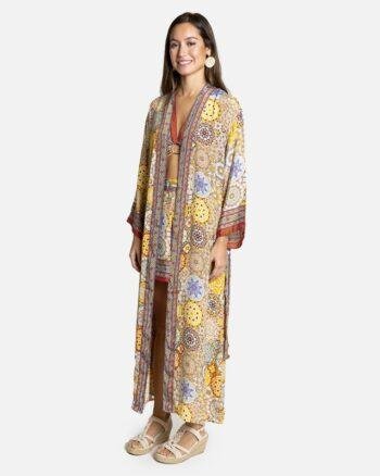 Long Mosaic Kimono