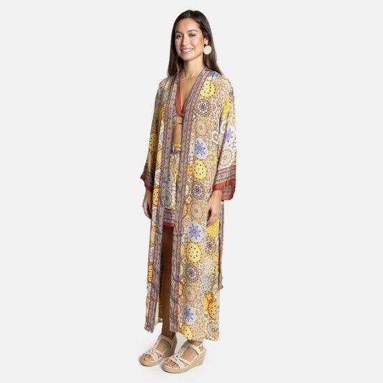 Long Mosaic Kimono