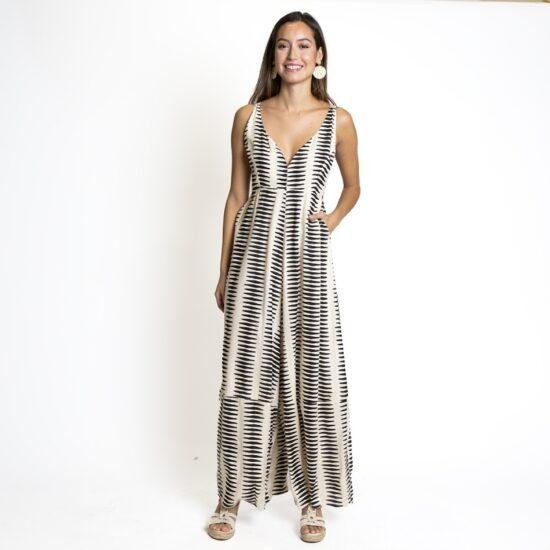 Striped print Jumpsuit