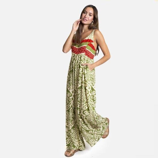 Damask Print Jumpsuit