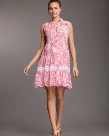 Elsa Sleeveless Shirt Dress