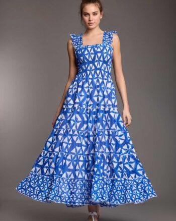 Smocked Ruffle Strap Dress