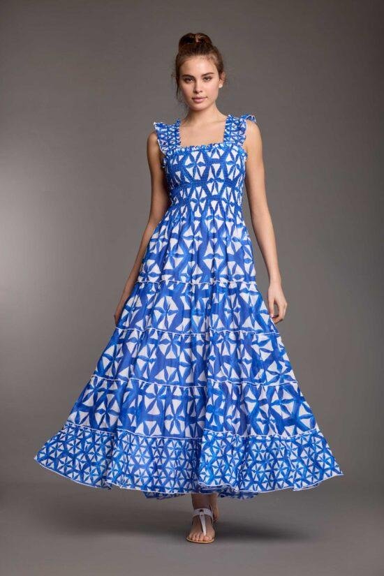 Smocked Ruffle Strap Dress