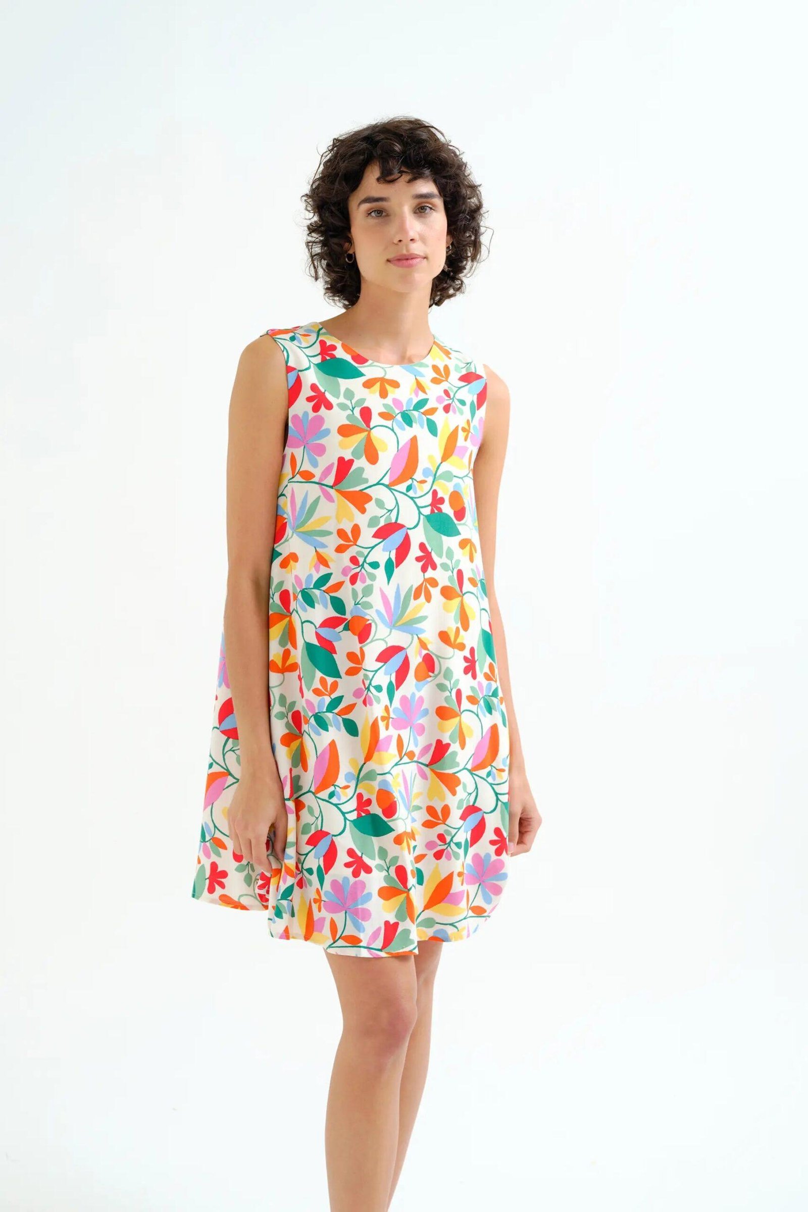 Compania Fantastica Short Dress – Lotus Print 1 Compania Fantastica Short Dress – Lotus Print