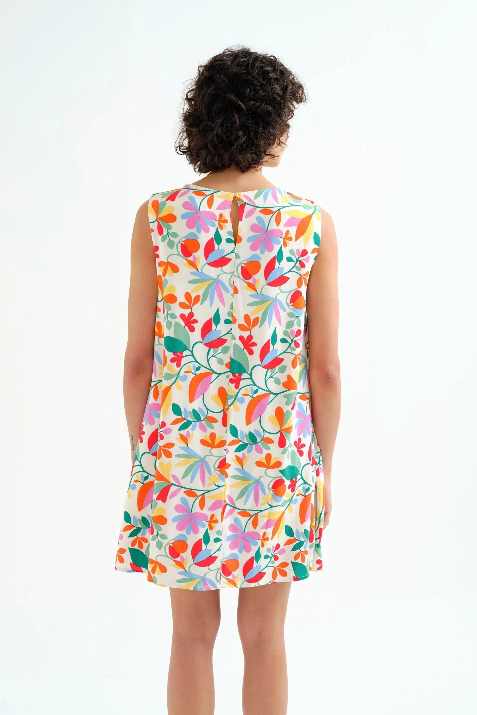 Compania Fantastica Short Dress – Lotus Print 3 Compania Fantastica Short Dress – Lotus Print