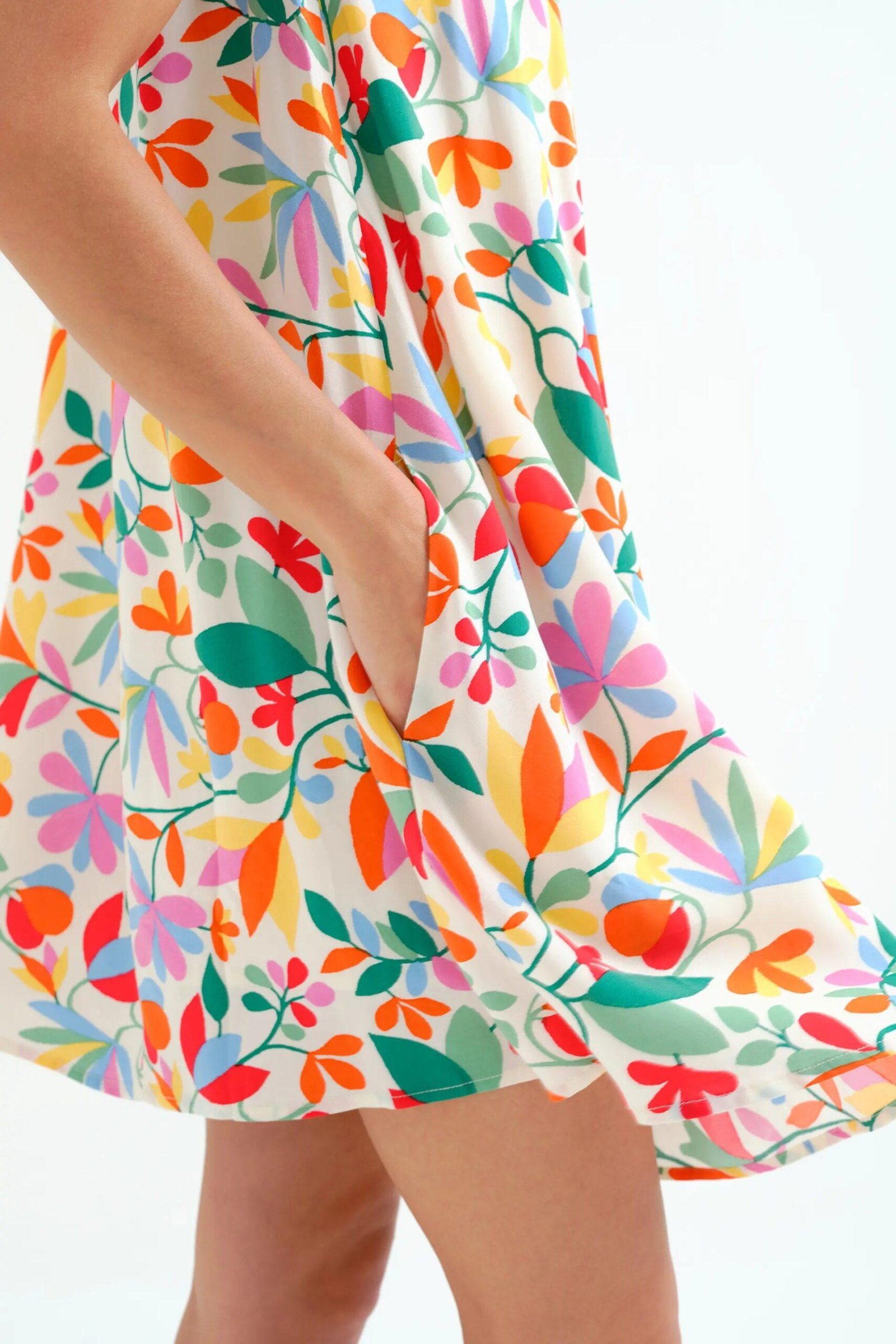 Compania Fantastica Short Dress – Lotus Print 4 Compania Fantastica Short Dress – Lotus Print