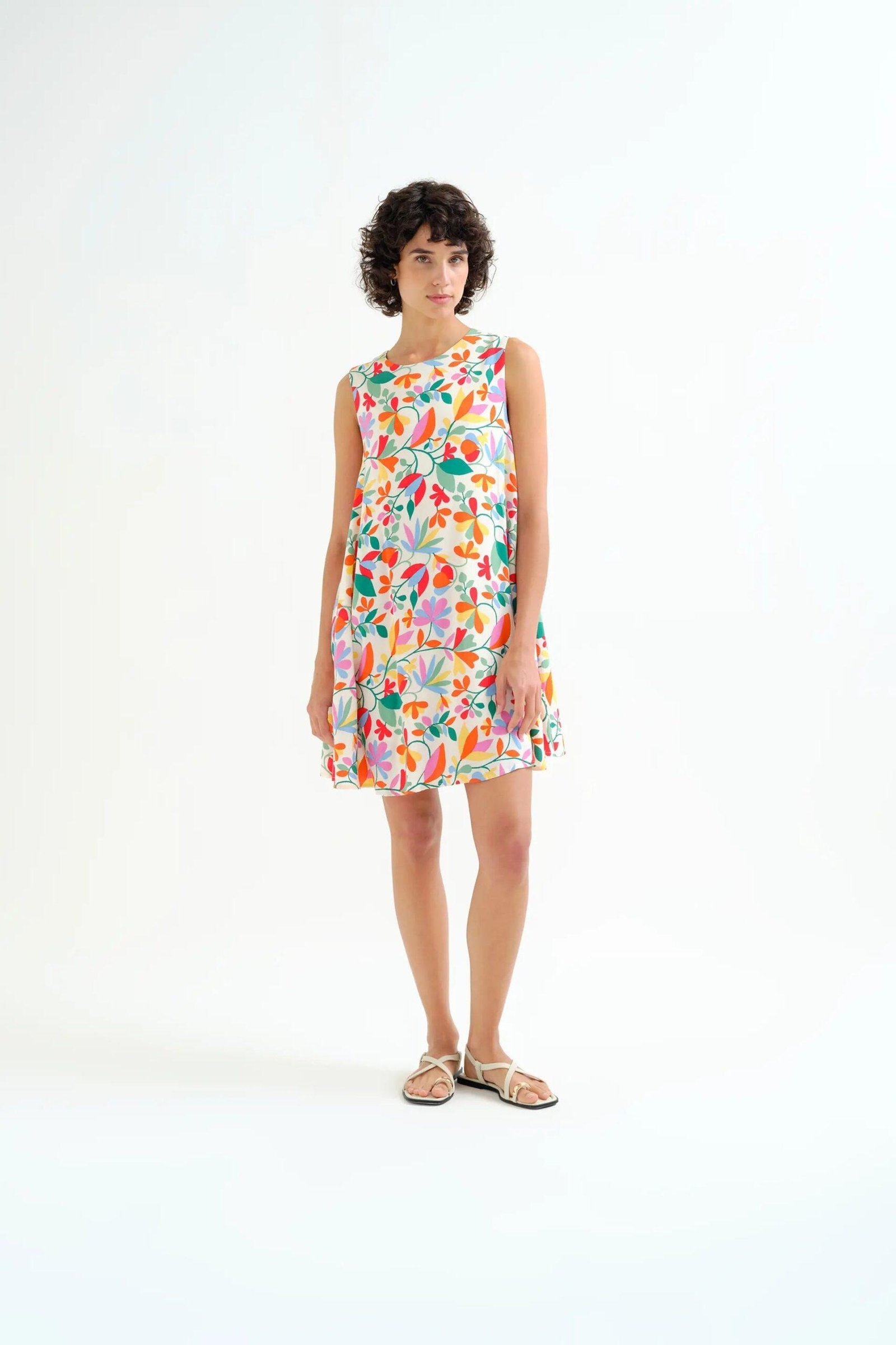 Compania Fantastica Short Dress – Lotus Print 5 Compania Fantastica Short Dress – Lotus Print