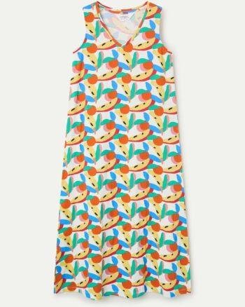 Compania Fantastica Long Dress – Tutti Frutti Print