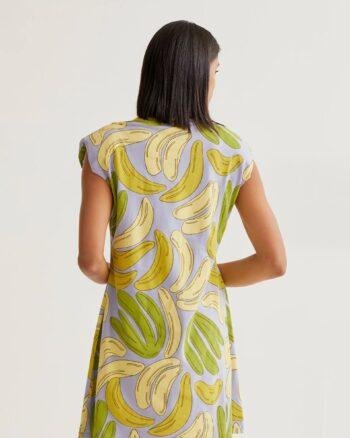 Compania Fantastica Short Dress – Guinea Fowl Print