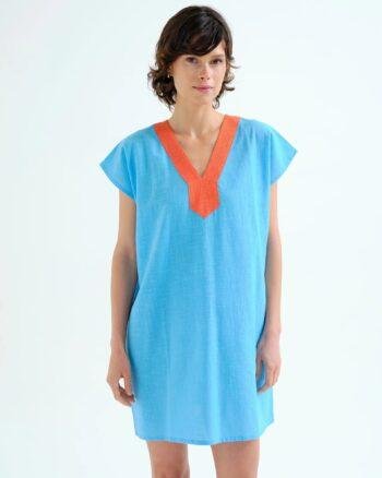 Compania Fantastica Short Kaftan – Blue