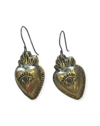 Engraved Heart Earrings