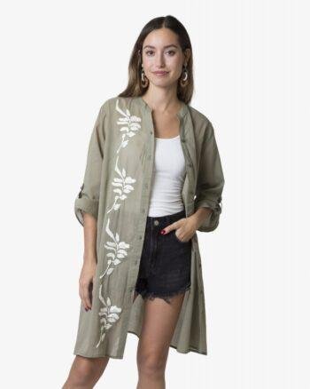 Geometric Block Print Blouse
