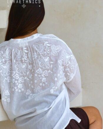Lara Ethnics Blouse Cheyenne – Ivory