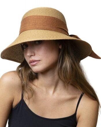 Classic Beige Straw Hat with Ribbon