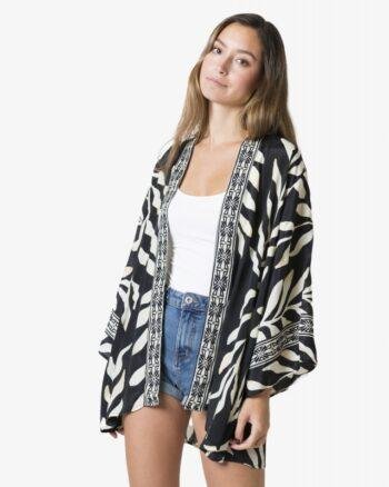 Short Print Kimono