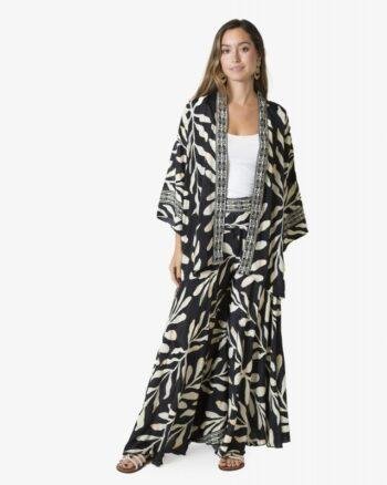 Short Print Kimono