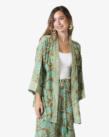 Tropical Long Kimono