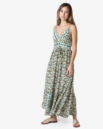 Boho Print Flowing Maxi Dress