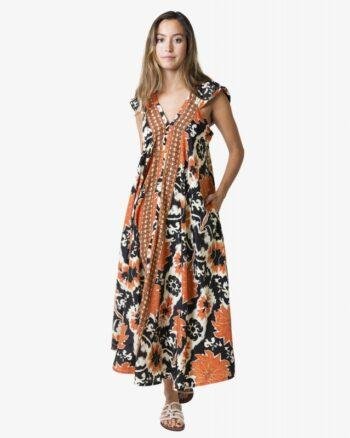 Floral Print Long Dress