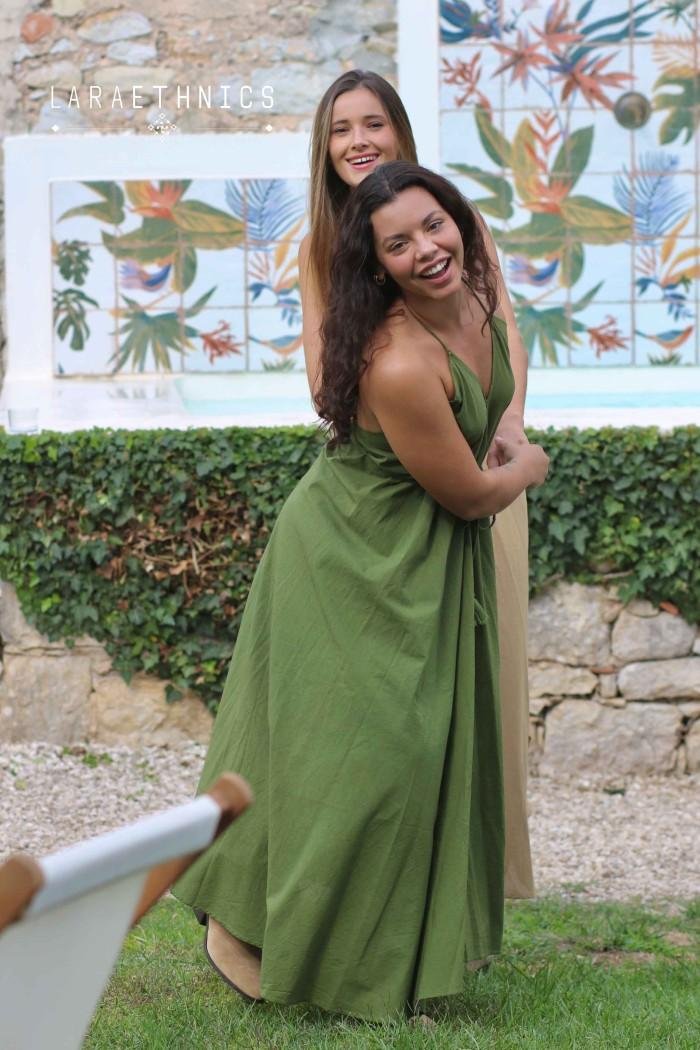 Lara Ethnics Long Dress Victoria Aztec Turquoise 2 Lara Ethnics Long Dress Victoria – Aztec Turquoise