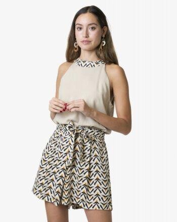 V-Print Flowy Shorts