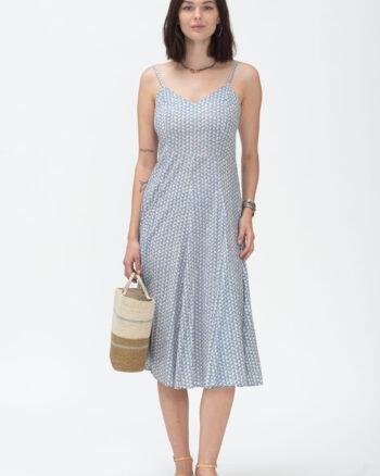 Colores Victoria Dress – Mikro English Blue