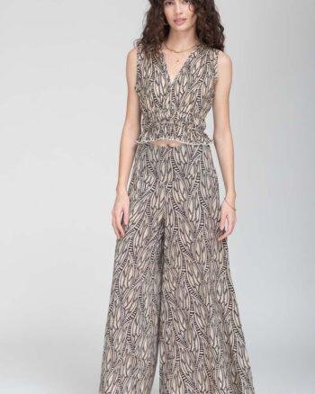 Colores Pascale Palajo Trousers – Africa Leaves Black