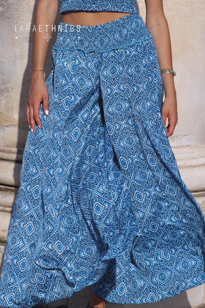 Lara Ethnics Trousers Laguna Mexico Blue 6 Lara Ethnics Trousers Laguna Mexico Blue - Image 6