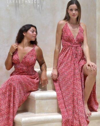 Lara Ethnics Long Dress Juliette Mexico Pink